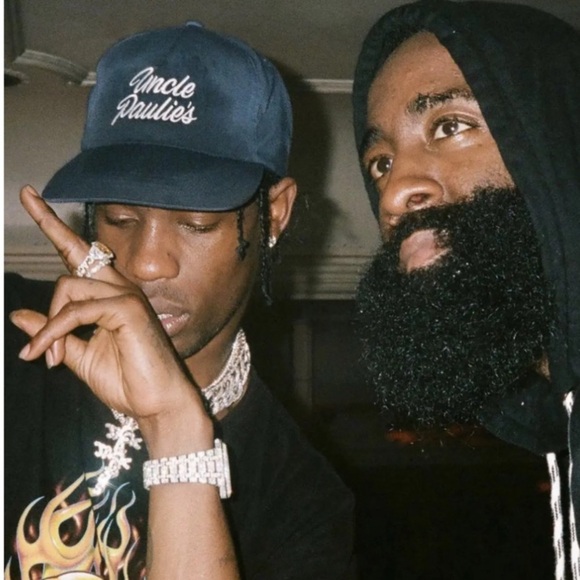 Travis Scott Uncle Paulies Black Vintage SnapBack Hat Pete Davidson ASAP Nast - Picture 1 of 10